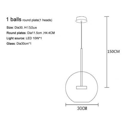 1 bola 30cm