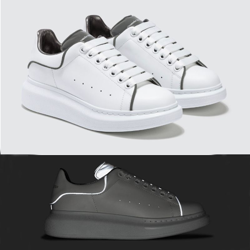 designer white platform sneakers