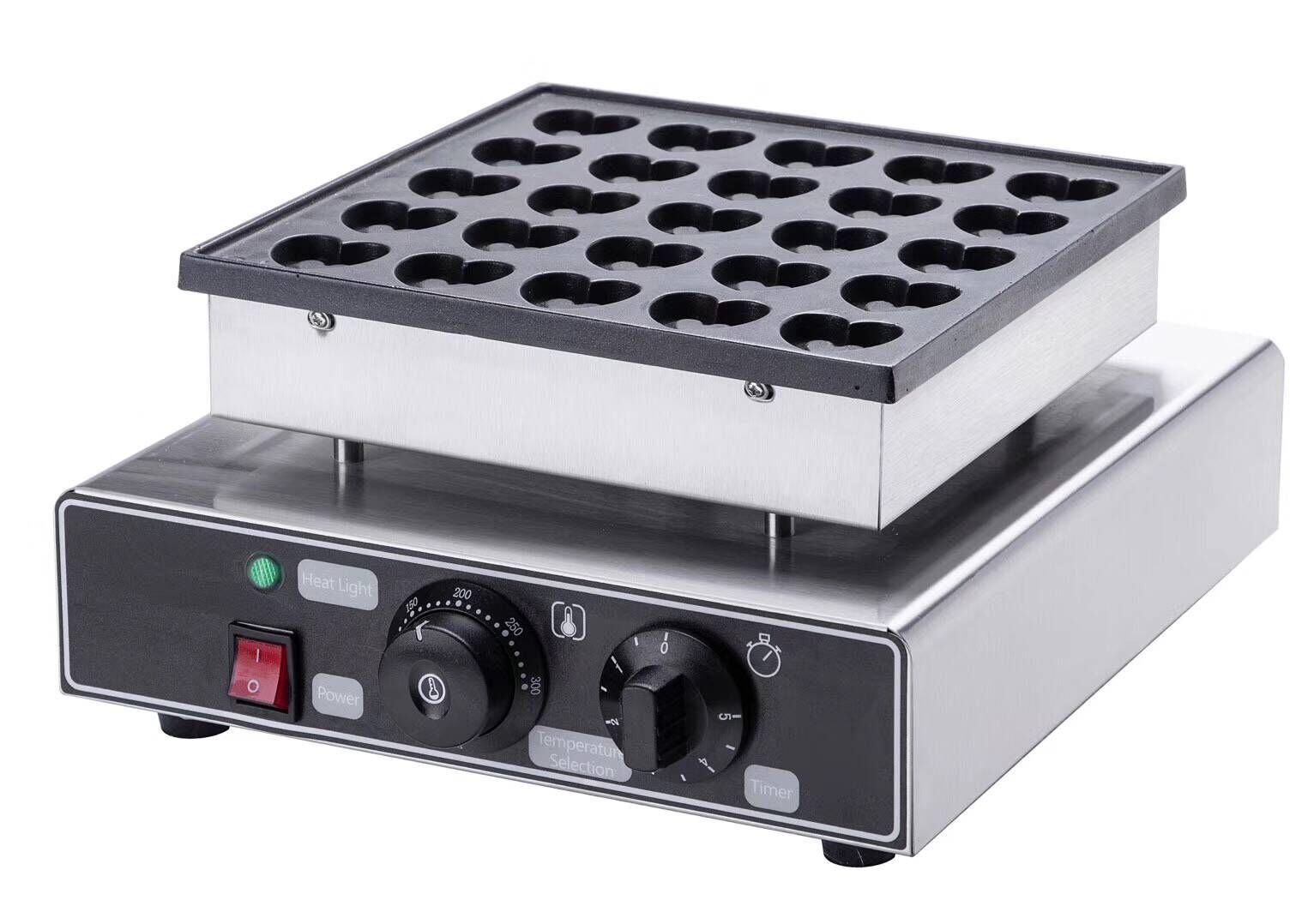 2020 110V 220V Electric 25 Holes Heart Shaped Mini Pancakes Machine