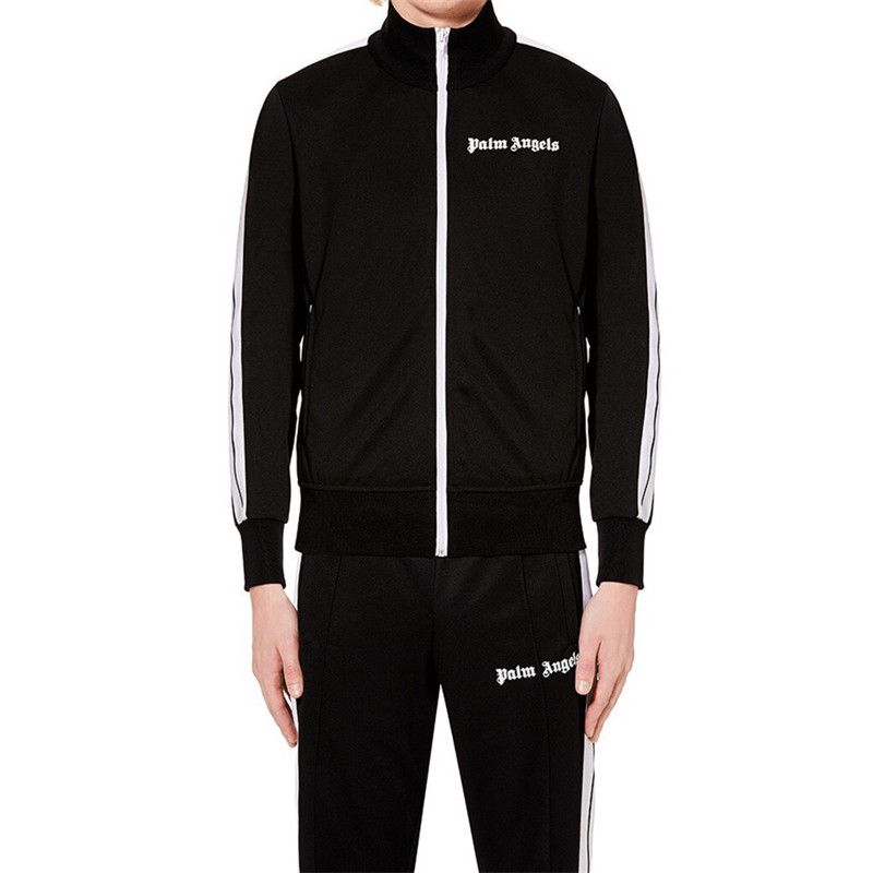 Felpa Viola Track Jacket Tuta Palm Angels Uomo Viola Felpa Palm