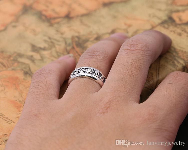 marca de plata 925 anillos personalizados de antiguos americanos estilo de joyería de plata hechos