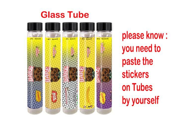 with glass tubes