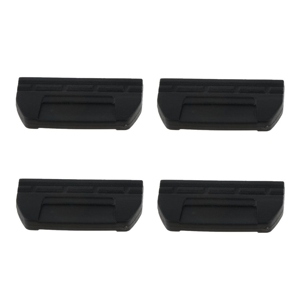 4pcs Webbing Belt Flat Tail Buckles End Clips Tips Black 20mm//25mm//30mm//38mm