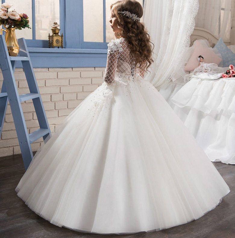 Compra Vestido Formal Para Niños Princesa Primera Comunión Vestidos Flores  Muchacha Vestidos Niños Boda Boda Vestido 87 Barato | Entrega Rápida Y  Calidad | Es.Dhgate