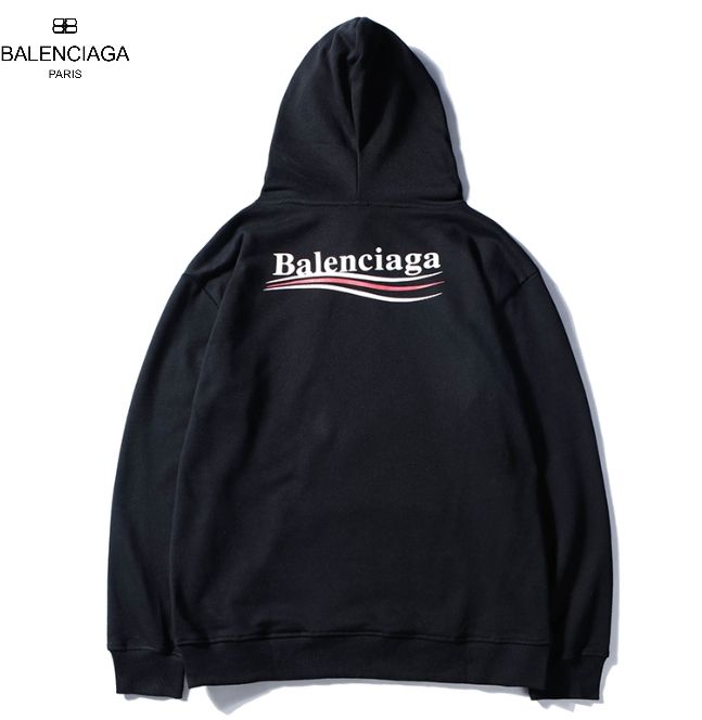 2019 Balenciaga Sudaderas con capucha de lujo de los hombres de Hip Hop diseñador de las mujeres sudaderas Negro Azul Blanco Pullover invierno negro