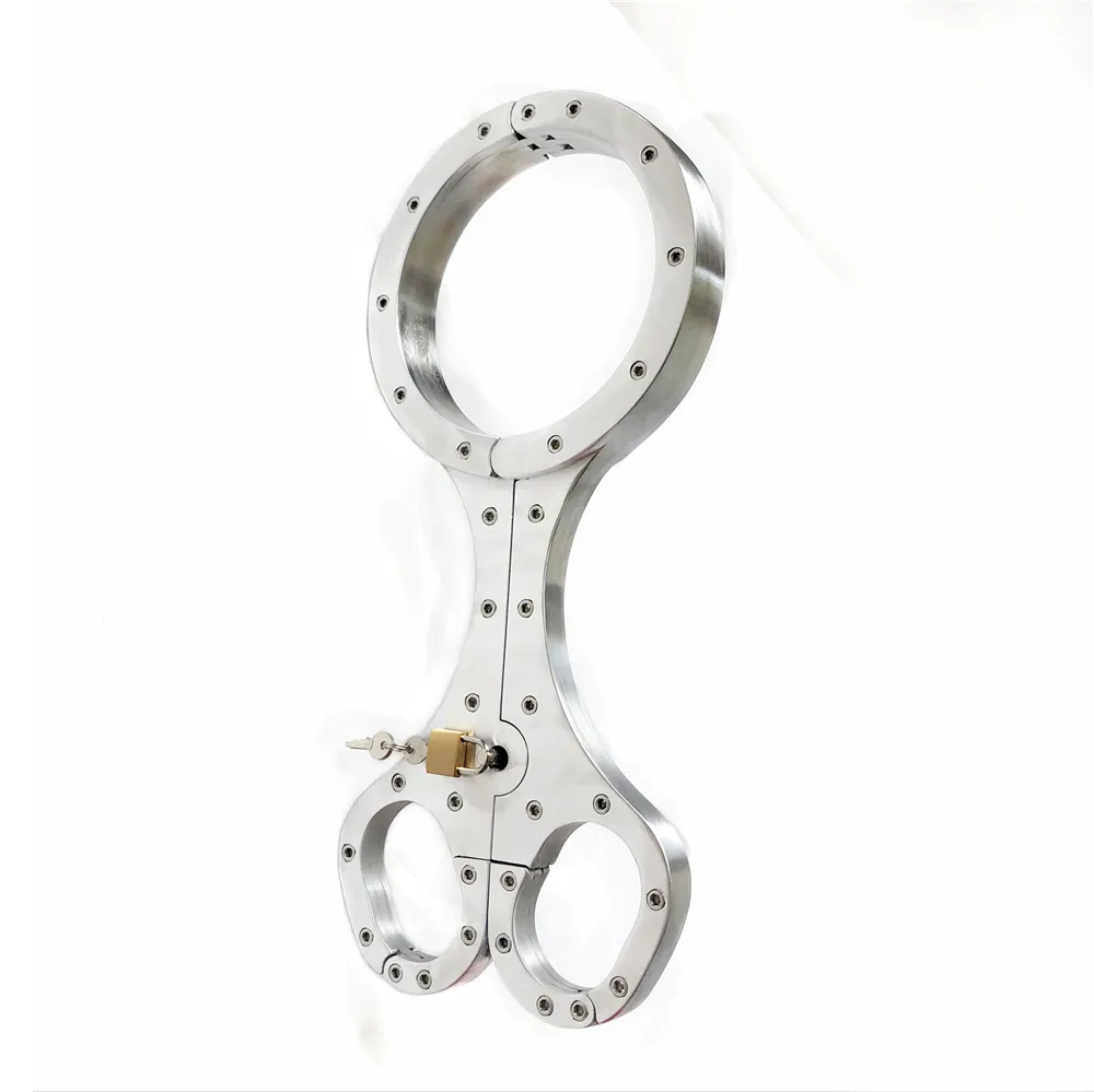 Luxe Aluminium Legering Bondage Cangues Neck Collar Handcuffs Pols Manchetten Restraint Yoke Pillory Adult Dog Slaves BDSM Sex Toy Voor Male Vrouw Van 154,01 € DHgate afbeelding