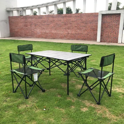 camping table and chairs set