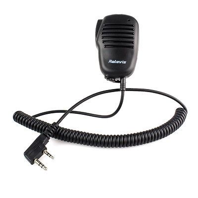 10X 2 Pin Handheld PTT Radio Speaker Mic for Retevis H777 Kenwood Baofeng HYT US