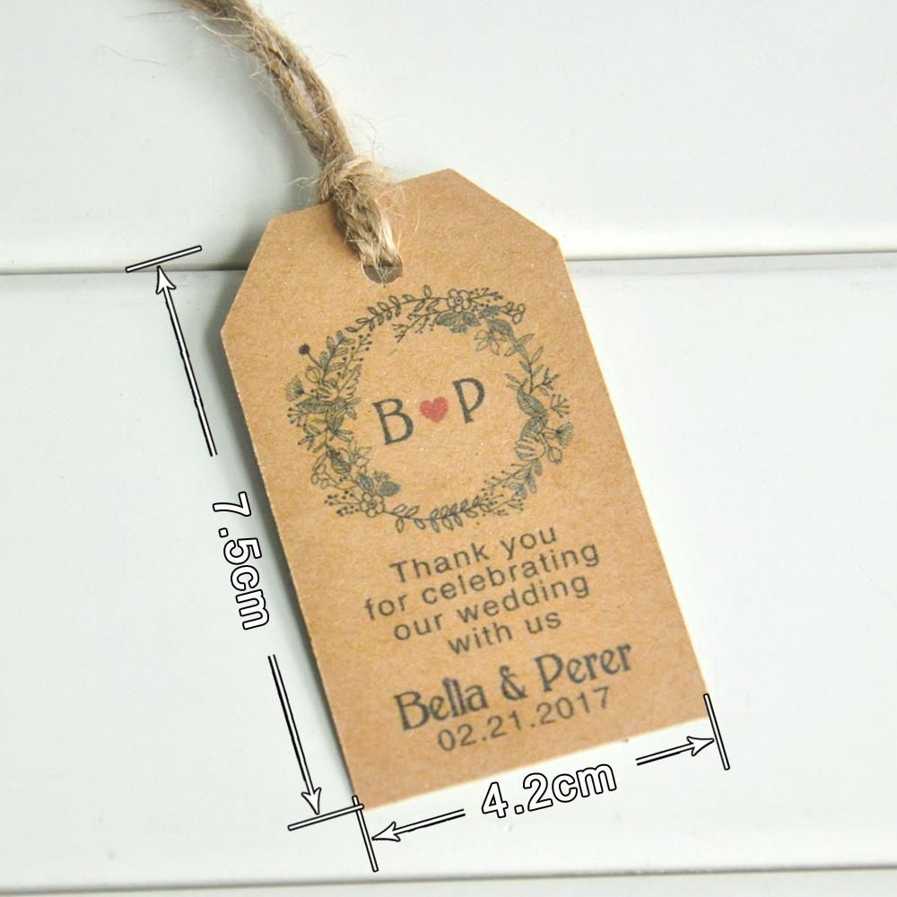 Personalized wedding tags and labels