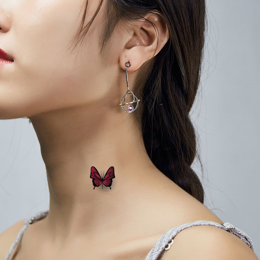 Flash Glitter Cute Temporary Arm Neck Hand Body Art Tattoo Sticker for Woman Kid Angel Butterfly Flash Glitter Cute Temporary Arm Neck Hand Body Art Tattoo Sticker for Woman Kid Angel Butterfly