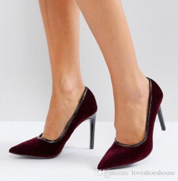 maroon color heels