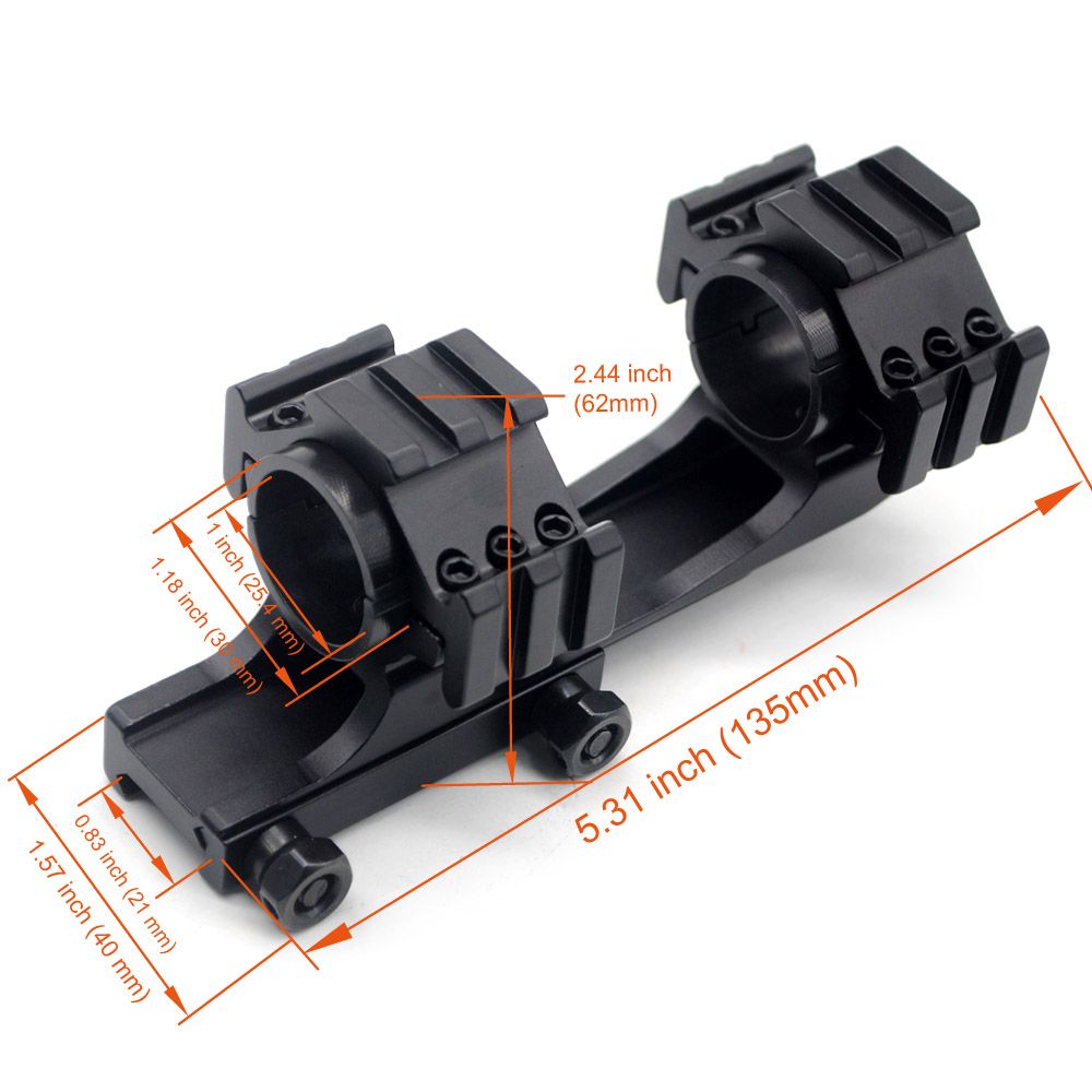2020 Tactical Double Scope Rings Dual Ring Cantilever Mount Picatinny Weaver Scope Rail Mount With Qd Cam Locks Adapter From Alphago 16 09 Dhgate Com