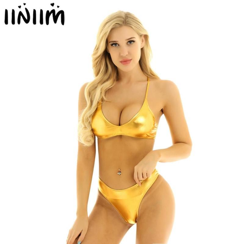 metallic bikini set
