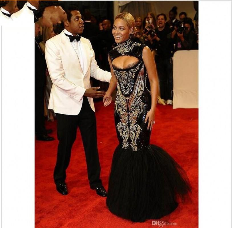 black and gold celebrity dresses