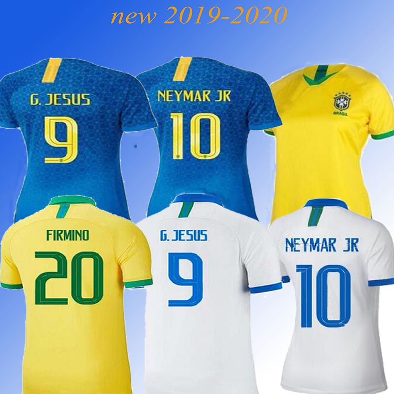 Nueva camiseta 2020 Brasil fútbol hombre mujer 19/20 COUTINHO camisetas de fútbol