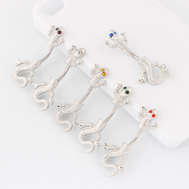 lizard belly button ring