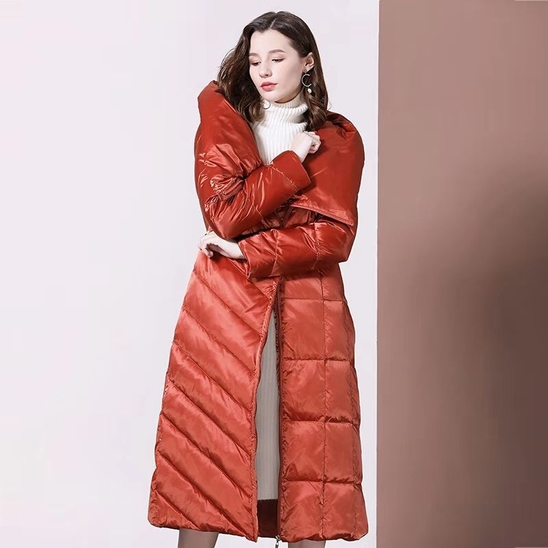 down filled long coats womens