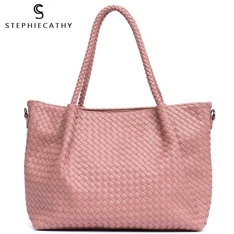 woven tote handbag