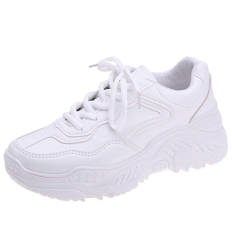 white thick trainers