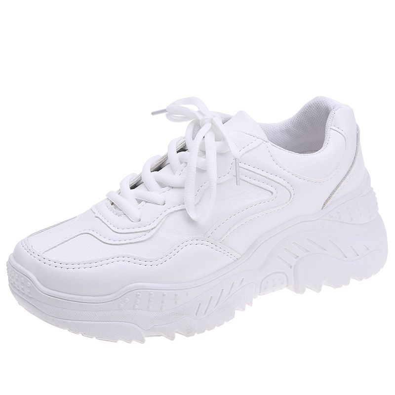 ladies chunky white trainers