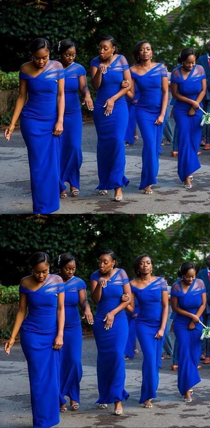 royal blue plus size bridesmaid dresses