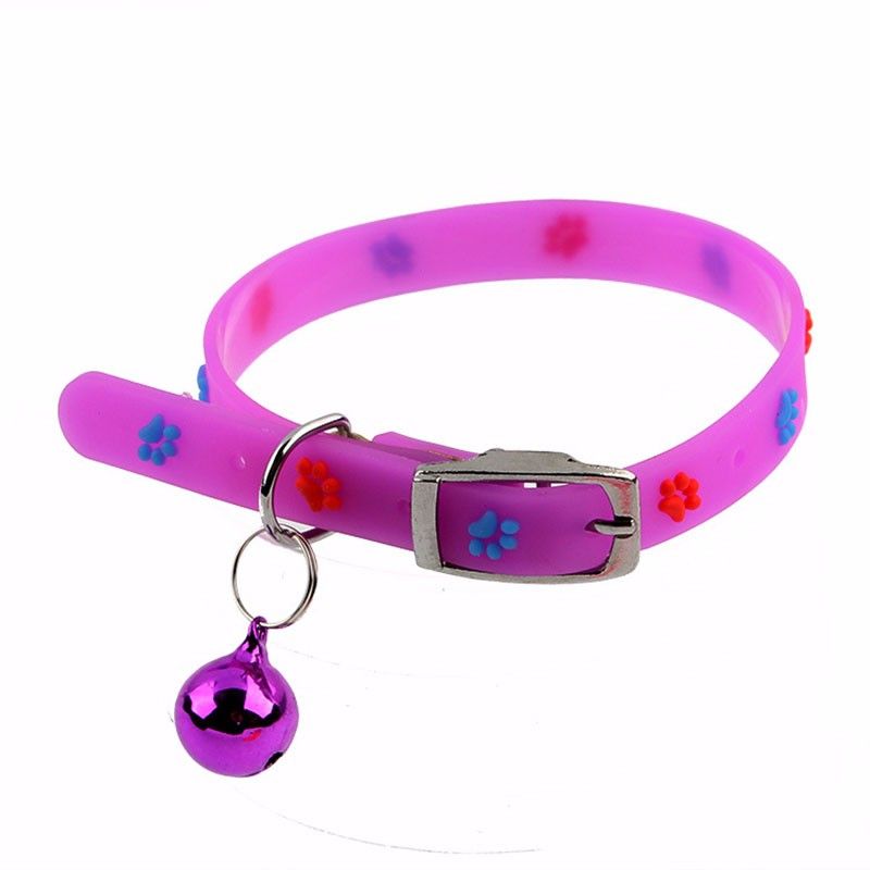 2021 New Super Soft Silicone Dog Collar With Bells Adjustable Elastic