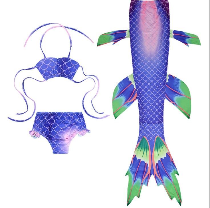 Grosshandel 3 Stucke Madchen Badeanzug Meerjungfrau Schwanze Fur Schwimmen Prinzessin Bikini Badeanzug Set Konnen Hinzufugen Monofin Fur 3 12y Von Gzkids 11 27 Auf De Dhgate Com Dhgate