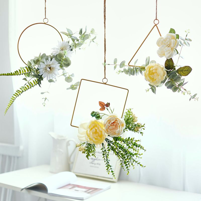 Ø 20 cm per Fai-Da-Te Cerchi in Filo Metallico Cerchi Ghirlande Fiori Metallico Cerchi Floreali Forza 4 mm 6 Pezzi Set Anelli Metallo Artigianato Anelli Metallo Lavorazione Anello Metallico 