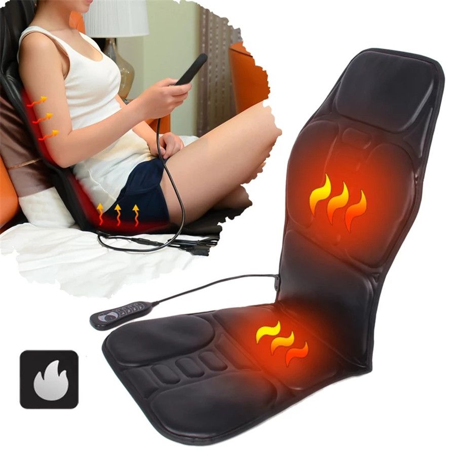 2020 Electric Portable Heating Vibrating Back Massage Chair In