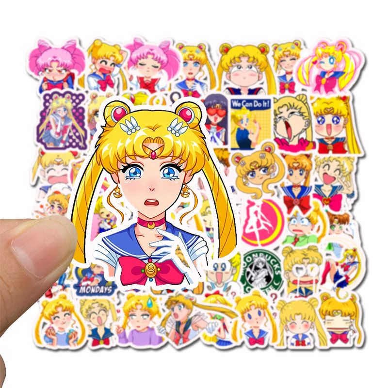 wholesale car stickers at 0 04 get car sticker sailor moon anime cartoon for laptop skateboard pad bicycle motorcycle ps4 phone luggage decal pvc guitar stickers from dreamer1995 online store dhgate com