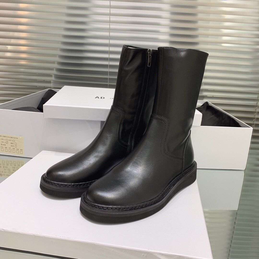 designer black booties