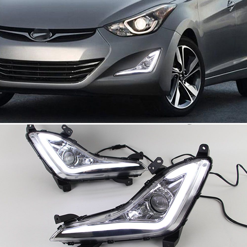 New LED Daytime Running Light For Hyundai Elantra DRL Fog Lamp Assembly 2014 15 Lighting & Lamps