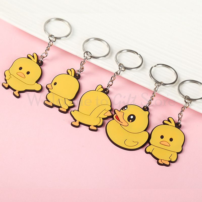Amarelo Patos Chaveiro Dos Desenhos Animados Chaveiro Criativo Pequeno  Presente Chaveiro Pingente de Anime Chaveiro Frete