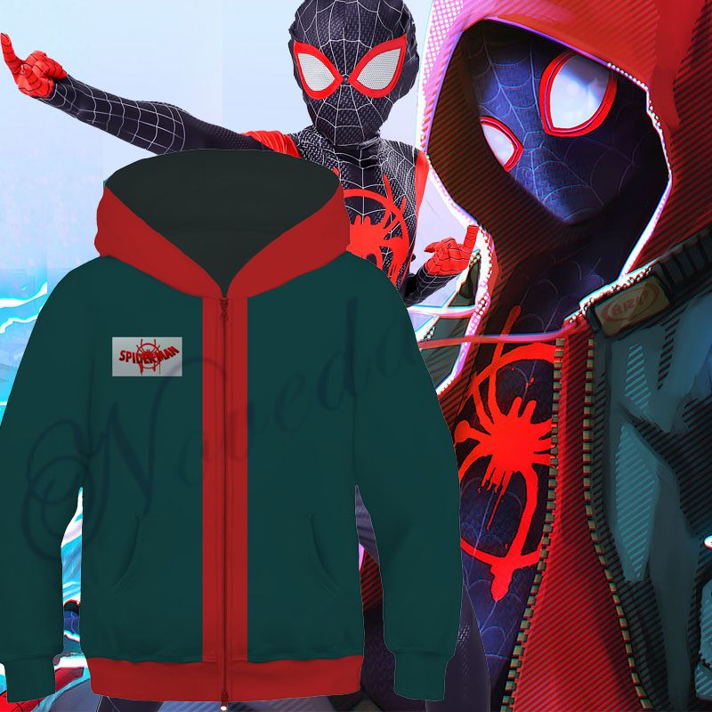 miles morales red hoodie