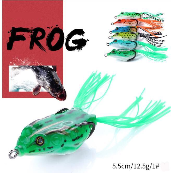 2020 Frog Lures Fishing Baits Bulk 12.5G 5.5cm Bionic Soft Bait New