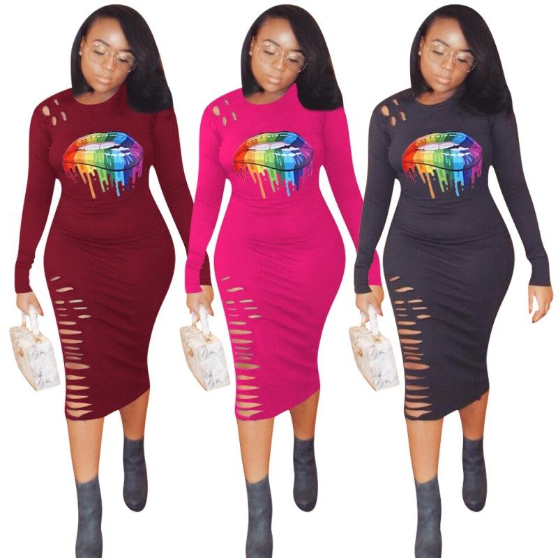 Womens Dress Skirt One Piece Dresses Long Sleeves Mid Calf Dresses Night Wear High Quality Women Clothing Very Hot Klw2507 From Clover 6 15 09 Dhgate Com
