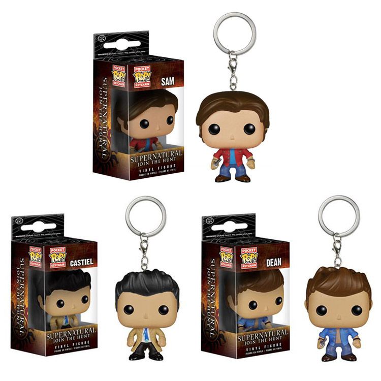 castiel pop keychain