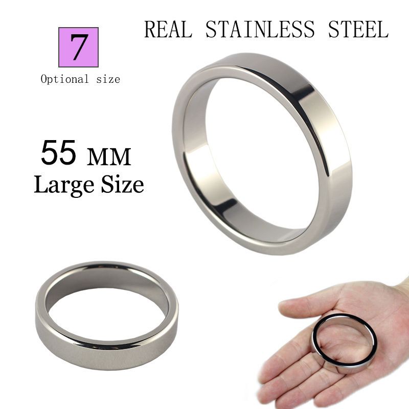 Heavy Metal Cock Ring For Men 55mm Stainless Steel Cockring 2inch Big