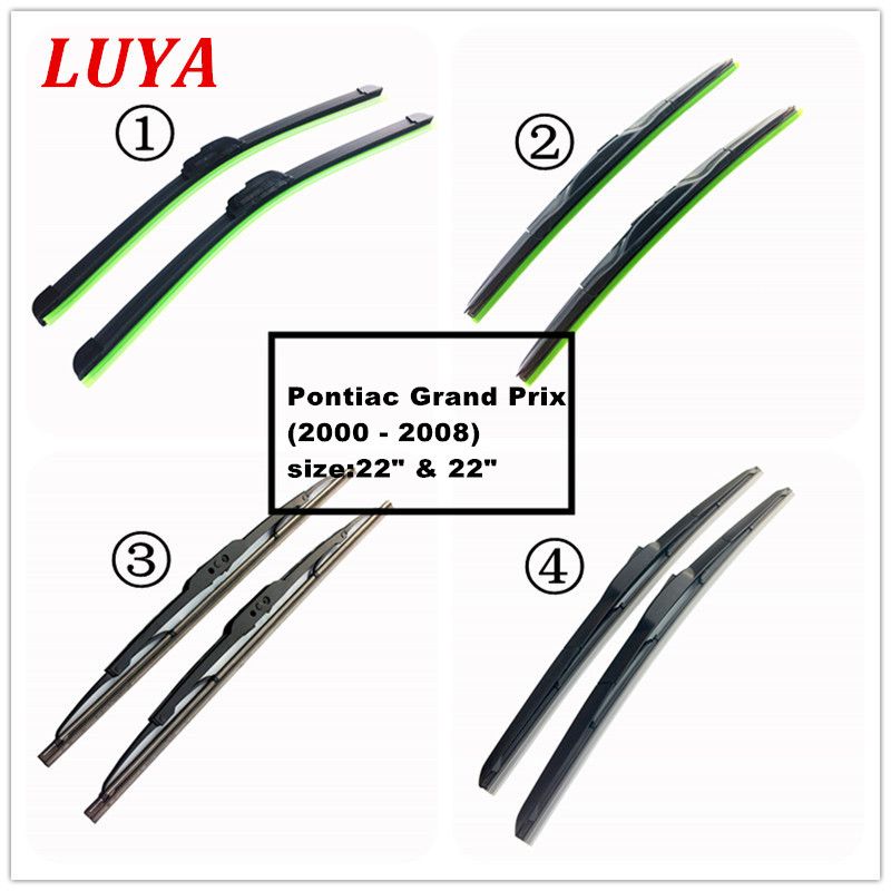 2020 LUYA Four Kinds Of Wiper Blade In Car Windshield Wiper For Pontiac Grand Prix 2000 2008 2002 Pontiac Grand Am Windshield Wipers Size