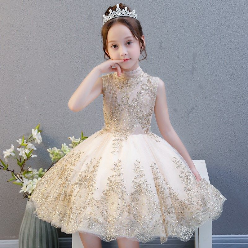 Details about   New Chinese Style Flower Girls Princess Party Flower Birthday Elegant Dress ZG9