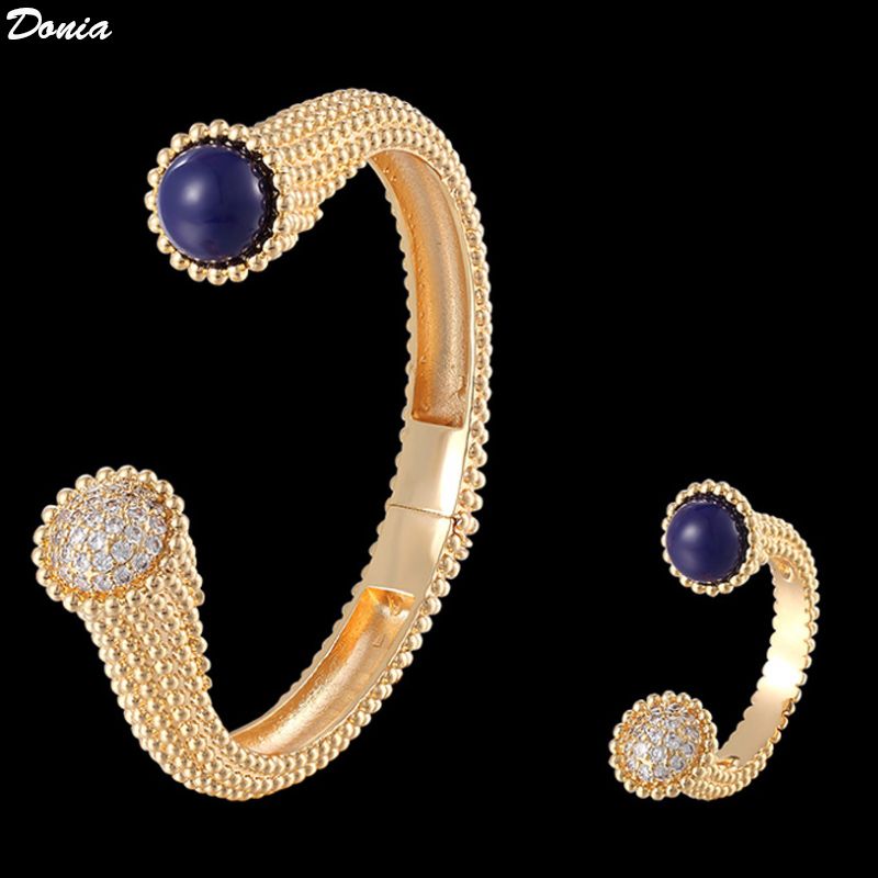 18k gold Plated+dark blue