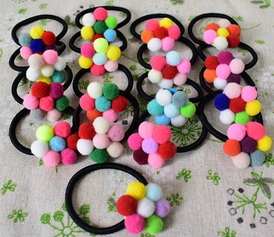 New Gift Packed Girls Cute Cartoon Elastic Hair Bands Headwear