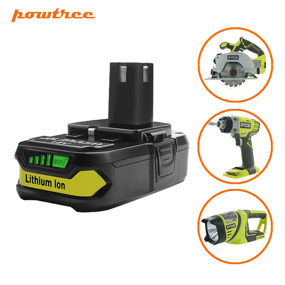Powtree 18v 2500mah For Ryobi P107 Li Ion Rechargeable Battery Replacement Ryobi Rb18l25 P100 P102 P103 P104 P105 P108 Peg Perego Battery Rechargeable Battery Pack From Lpktmq 22 53 Dhgate Com