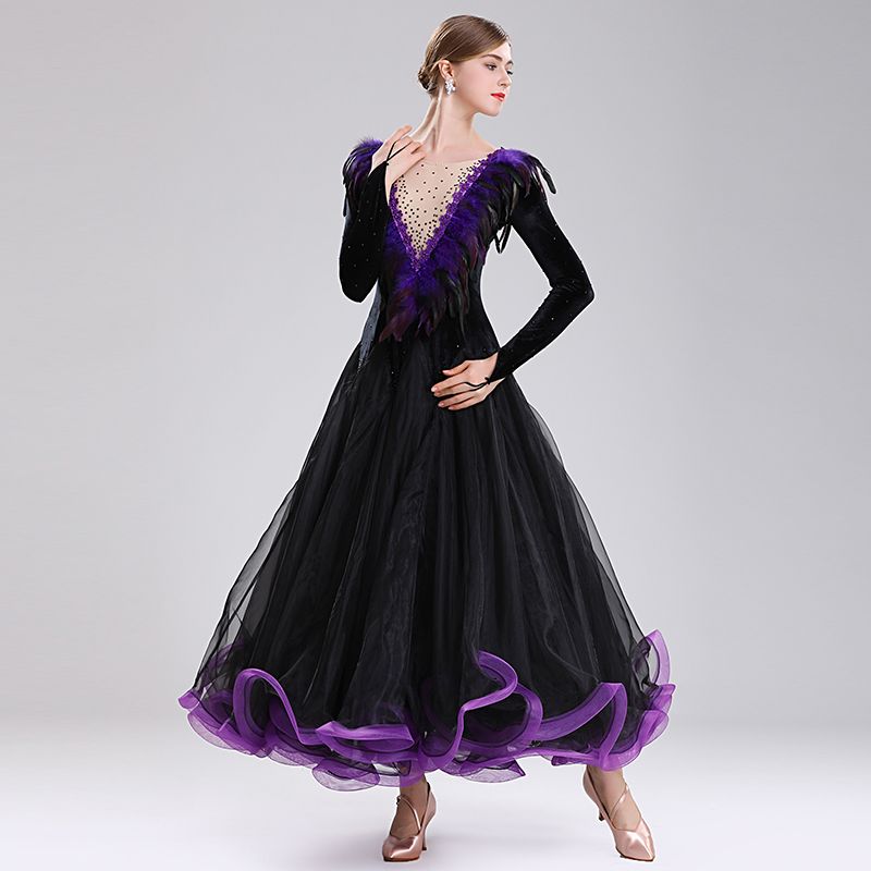 2020 2020 Ballroom Dance Competition Dress Waltz Dance Dress Ballroom