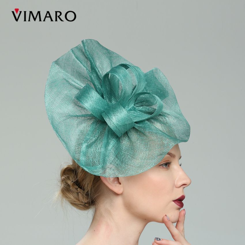 teal hats and fascinators