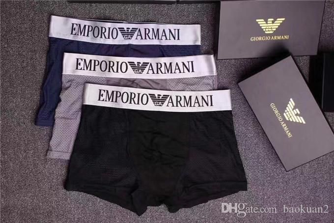 Ropa Interior Giorgio Armani | Paquete De Tres Calzoncillos Slip De Punto  Elástico Grey Hombre ⋆ Adventure Museum