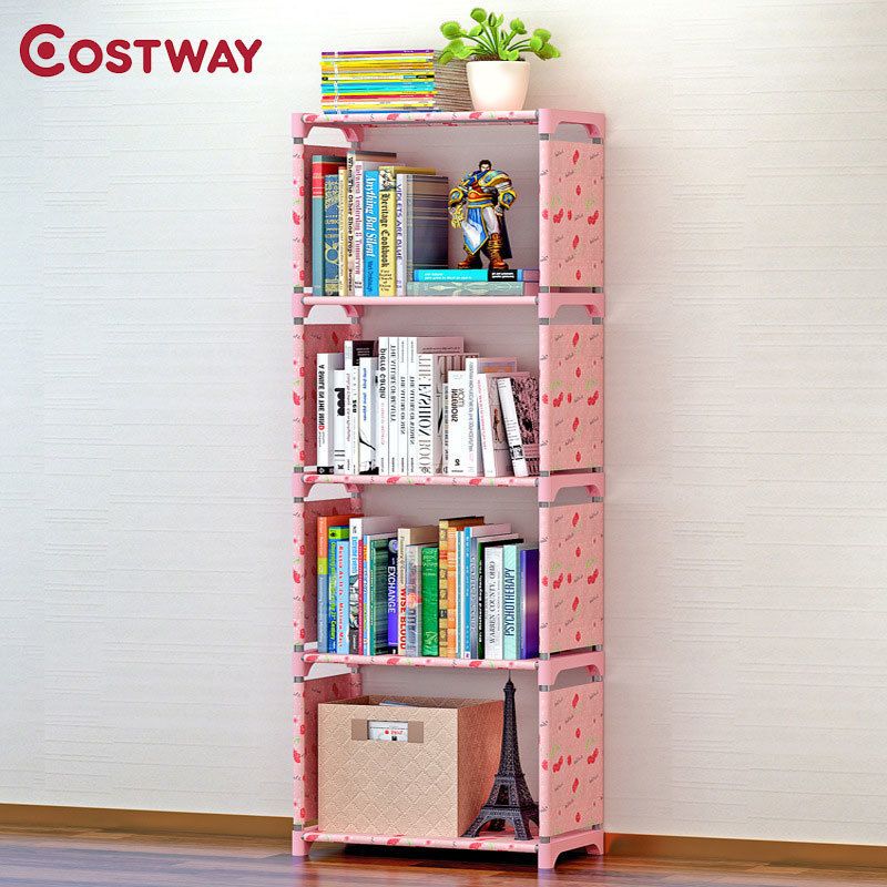 2020 Costway Bookshelf Storage Shelve Books Children Book Rack