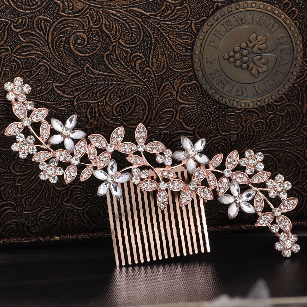 Wedding Diamante Crystal Hair Comb Pins Clips Rhinestone Bridal Hair Accessories Wedding Diamante Crystal Hair Comb Pins Clips Rhinestone Bridal Hair Accessories