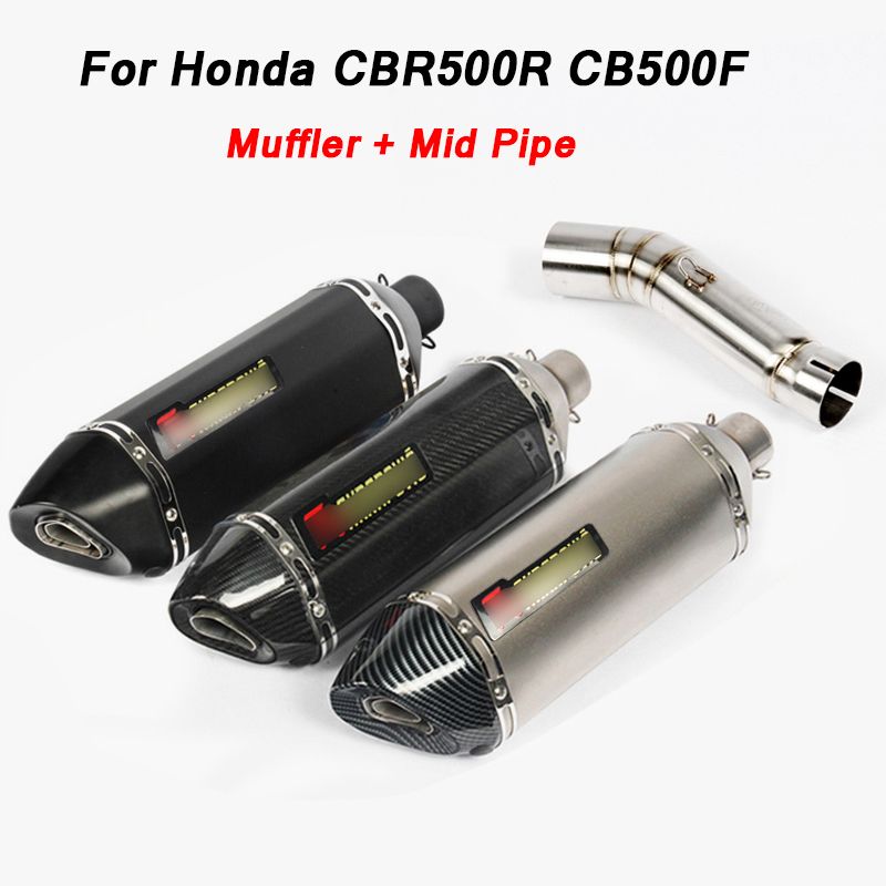 For Honad CBR500R CB500X CB500F Motorcycle Connecting Mid Pipe Muffler Pipe