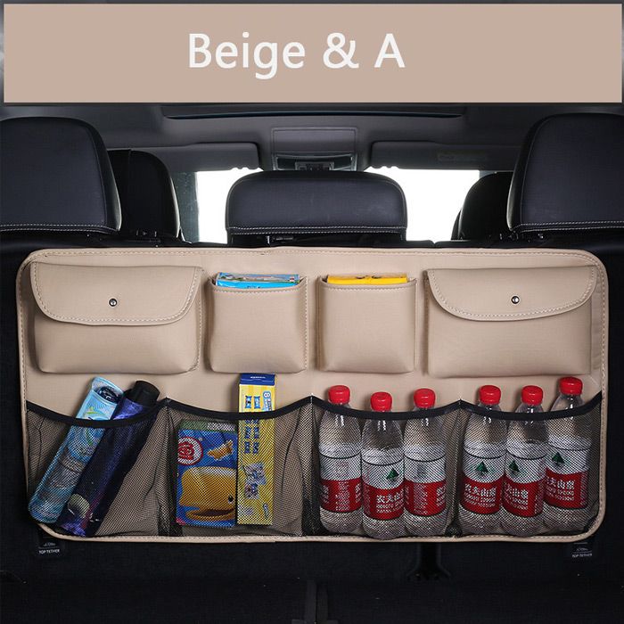 Quality Leather Car Rear Seat Back Storage Bag Multi Hanging Mesh Nets  Pocket Trunk Bag Organizer Auto StowingTidying Supplies261d From Yier63,  $46.53